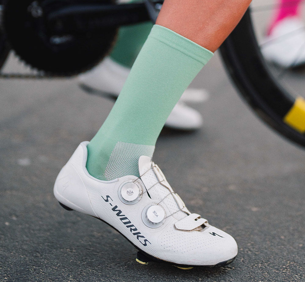 Green Cycling Socks
