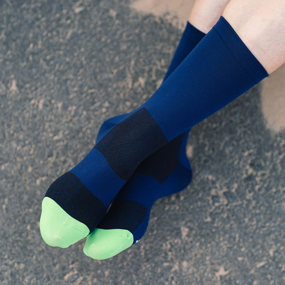 Blue Cycling Socks